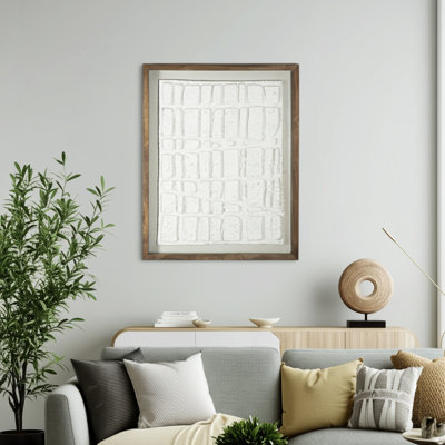 Aelani Casual Home Framed Art Featuring Wood Frame With Glass Cover And Backing - Decorative Wall Framed Artwork Embracing Relaxed Style And Durable Materials For Contemporary Interiors