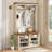 Hall Tree 39.4'' Wide With Bench And Shoe Storage