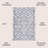 Amuda Blocks Modern Geometric Gray/White Rug-1807894855