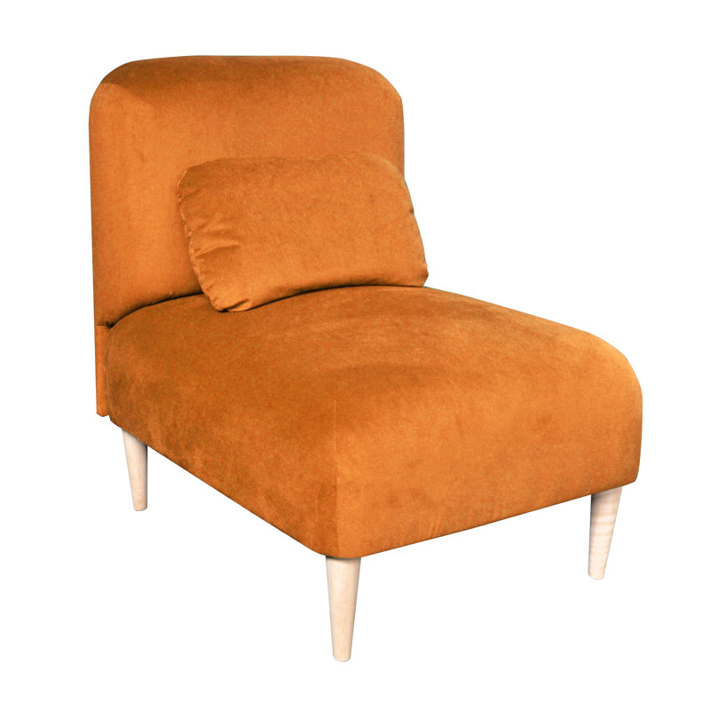 Jupi Upholstered Slipper Chair, Orange