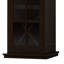 Armoire à vin moderne avec porte en verre à trois couches, avec tiroir et support à vin en forme de X, pour le salon, la cuisine, la salle à manger, le bar