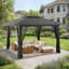 Auvent extérieur 13X13 avec tente de patio moustiquaire-124798420-124927054