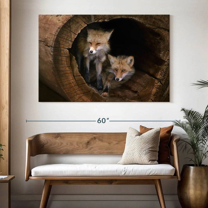 Brampt Kit Foxes, 34" H x 51" W