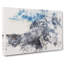 White Wolf with a Mountain Landscape Watercolour - Wrapped Canvas-56637458