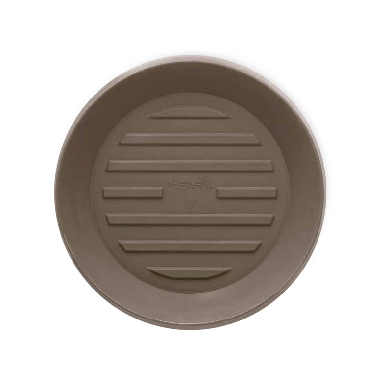 Circular Universal Round Planter Saucer, 2" H x 18" W x 18" D, Old Bronze