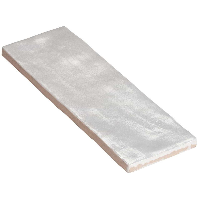 Montauk 2x8 Mixed Finish Ceramic Tile, Gin White
