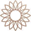 Médaillon de plafond 28 "x 28" x P 9 3/4 "x P 3/8" Daisy-59356324