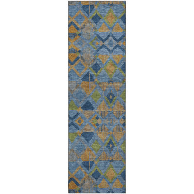 Premium Machine Washable Kumbhar AMF1308 Geometric Rug