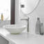 Robinet de lavabo vasque de salle de bain à poignée simple avec drain-70475571