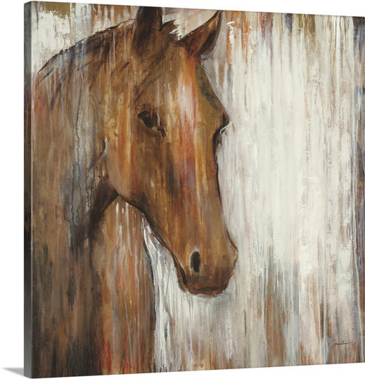 «Cresswell Painted Pony» par Liz Jardine, reproduction d'art sur toile, H 30 po x l 30 po x P 1,25 po