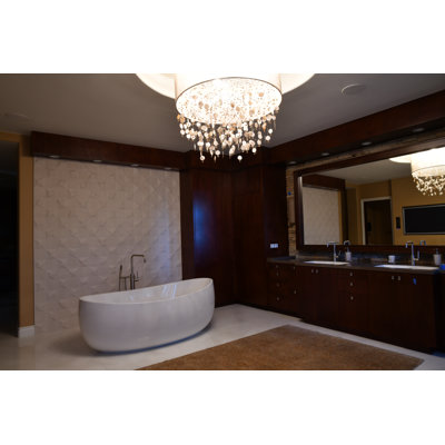 Picasso 72'' L Freestanding Whirlpool Bathtub