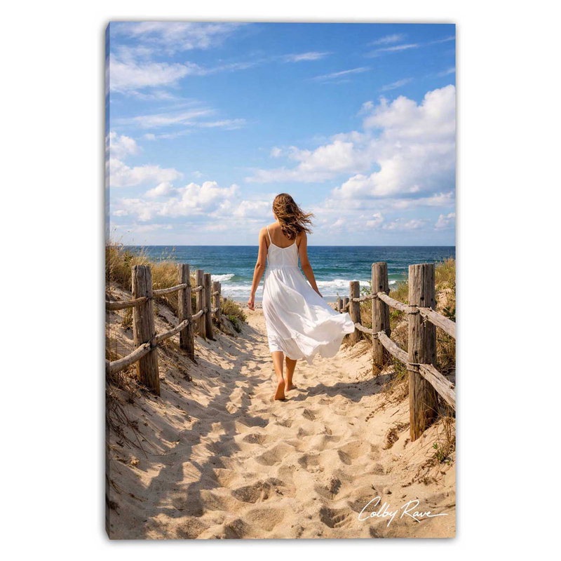 Art mural sur toile Boardwalk Breeze, L 12 po x H 16 po x P 1 po