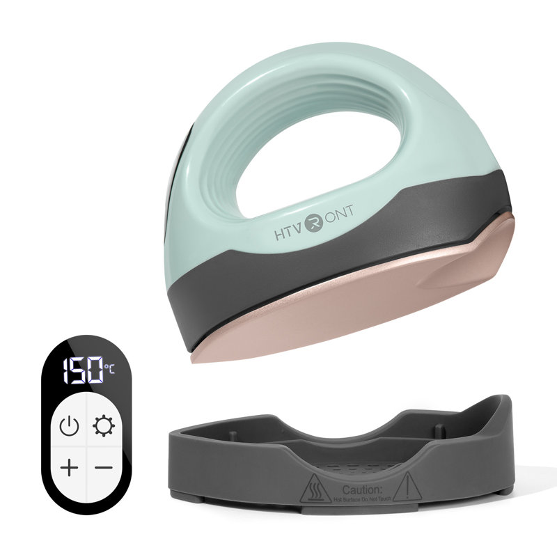 Mini Heat Press - 3 In 1 Small Heat Press Machine For T-shirts Shoes Caps Mugs With Innovative 2 In 1 Curved & Flat Heat Plate - Mini Iron Heat Press 3 Customized Temp & Time Fast Heating