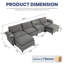 Canapé d'angle rembourré avec 2 repose-pieds-1982651128-1982651130