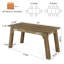 Bureau de direction 63 po, bureau d'ordinateur pour bureau personnel 63 po