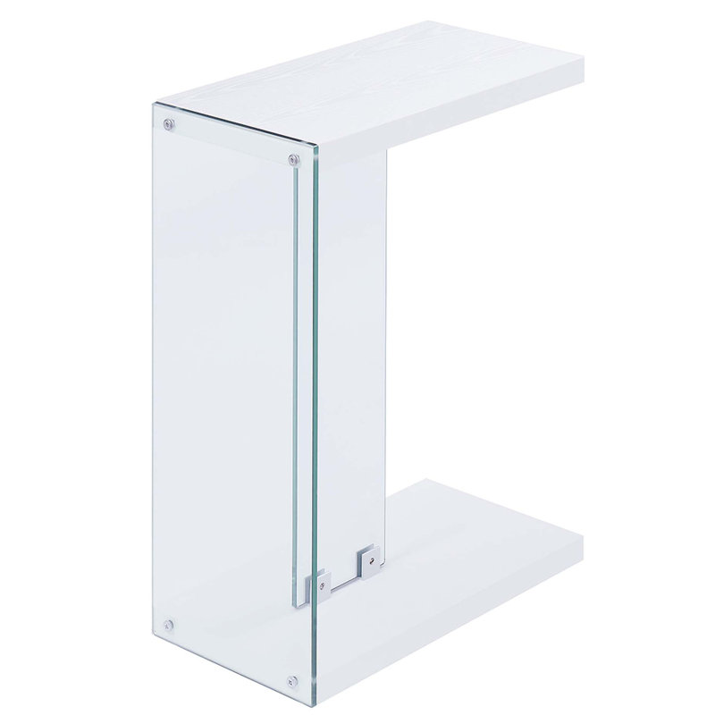 Allegonda 24.25" Tall C End Table, White