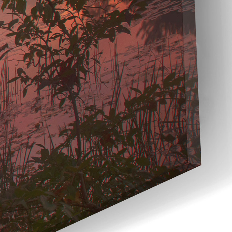 «Framed» par Patrick Zephyr, art mural en verre acrylique, H 12 po x l 16 po x P 0,13 po