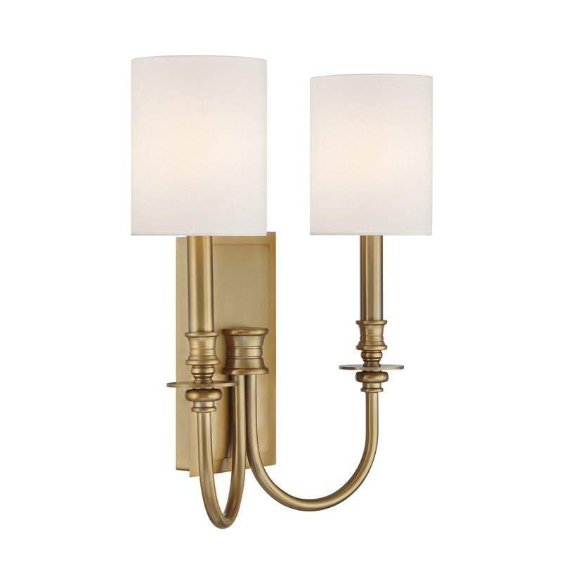 Hammons 2 Light Aged Brass Sconce