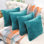 Housse de coussin réversible en fausse fourrure