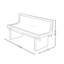 Banc noir moderne et simple