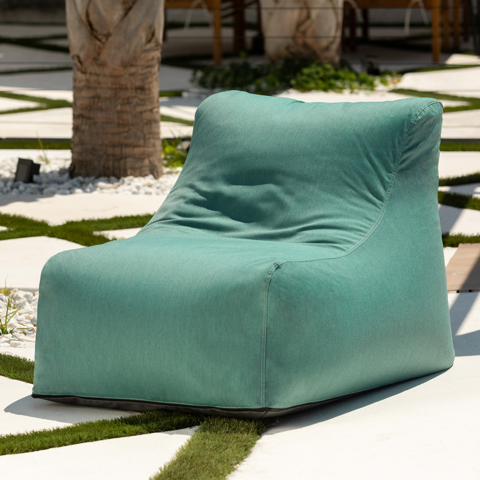 Ponce Outdoor Medium Bean Bag Chair, Breeze Sunbrella®