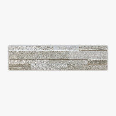 Cementworks Light Matte 6x24 Porcelain Ledger Panel