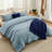 Bedsure King Comforter Set 5 Pieces - Bed in a Bag with Fleece Throw Blanket and Decorative Pillow, Lightweight Bedding Comforter Sets, All Season Bedding, Dark Grey-105526955-105526954