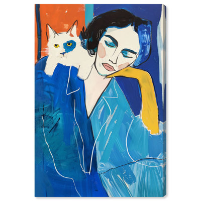 «Relaxation Canvas Modern Woman Portrait Wall Art Set» par Art Remedy