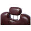 Fauteuil de coiffeur hydraulique pour salon et salon de coiffure, siège en similicuir brun