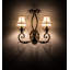 Crystal 2 - Light Candle Wall Light