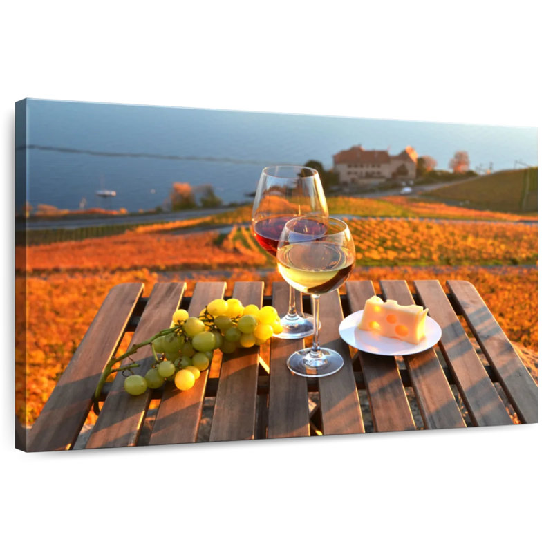 Yarlin Wine By Geneva Lake, 32" H x 48" W