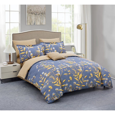 Cotton Sateen Floral Duvet Cover