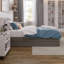 Lit plateforme en bois massif avec pied de lit et gigogne Elliana-1741955604-1741955602
