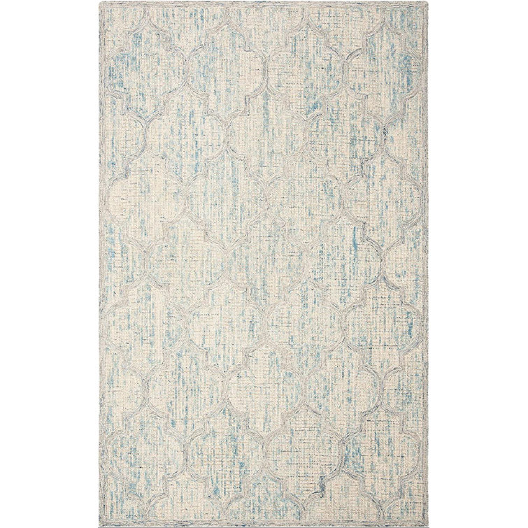 Swanner Hand Tufted Wool Geometric Rug