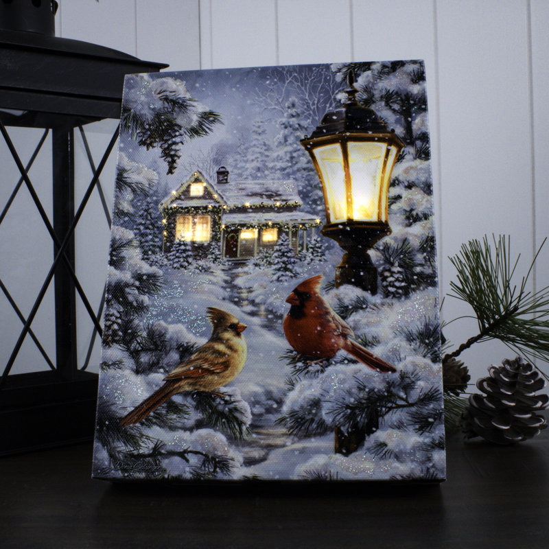 Toile de table illuminée «All is Calm» 8 x 6