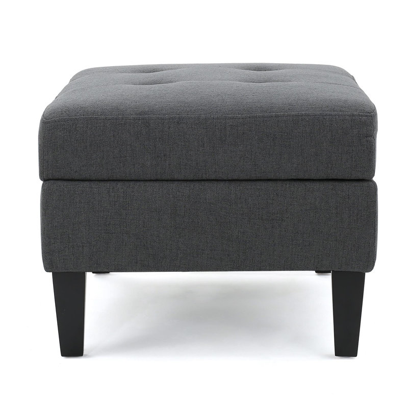 Repose-pieds avec rangement, Gris foncé