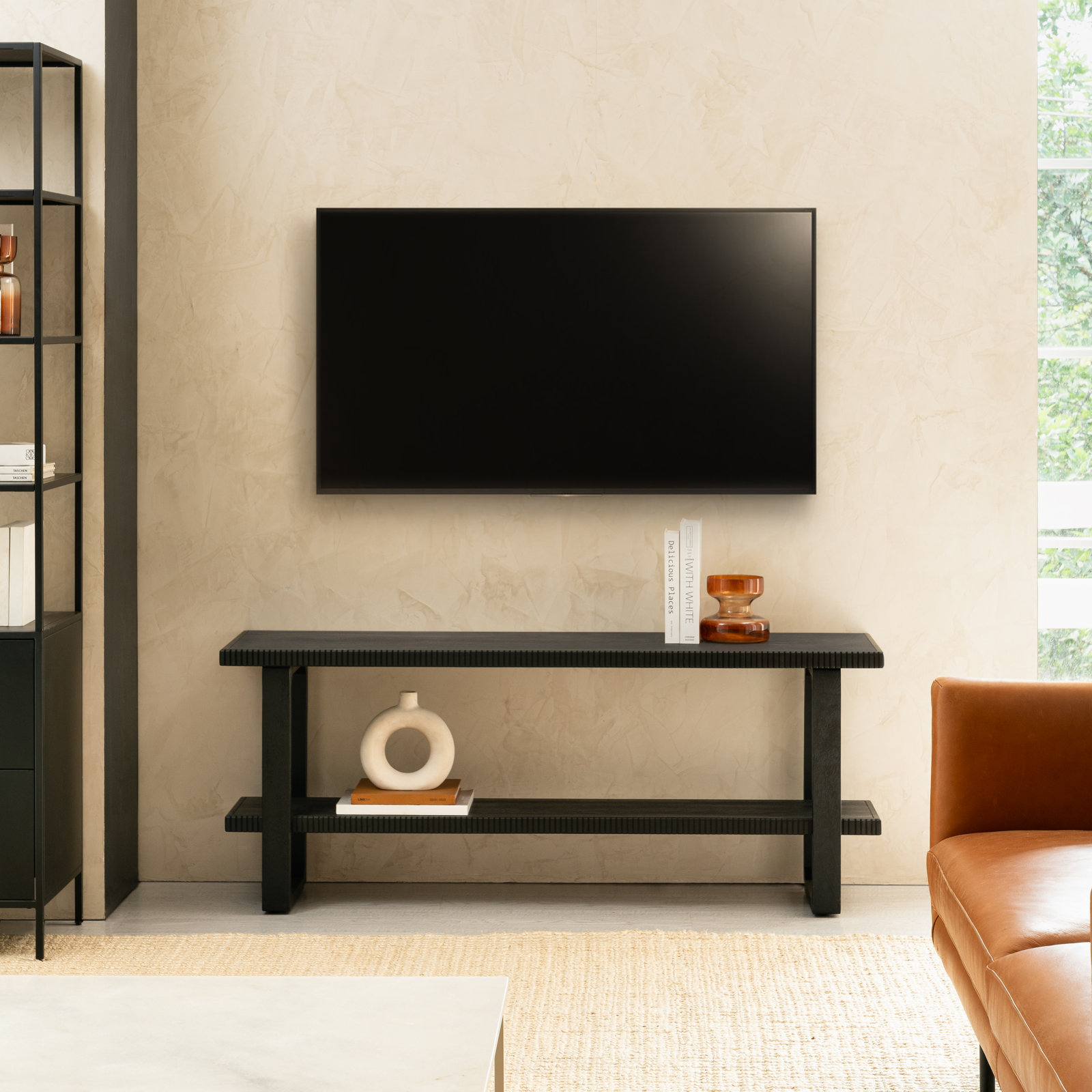 Urbana 56'' Media Console, Black
