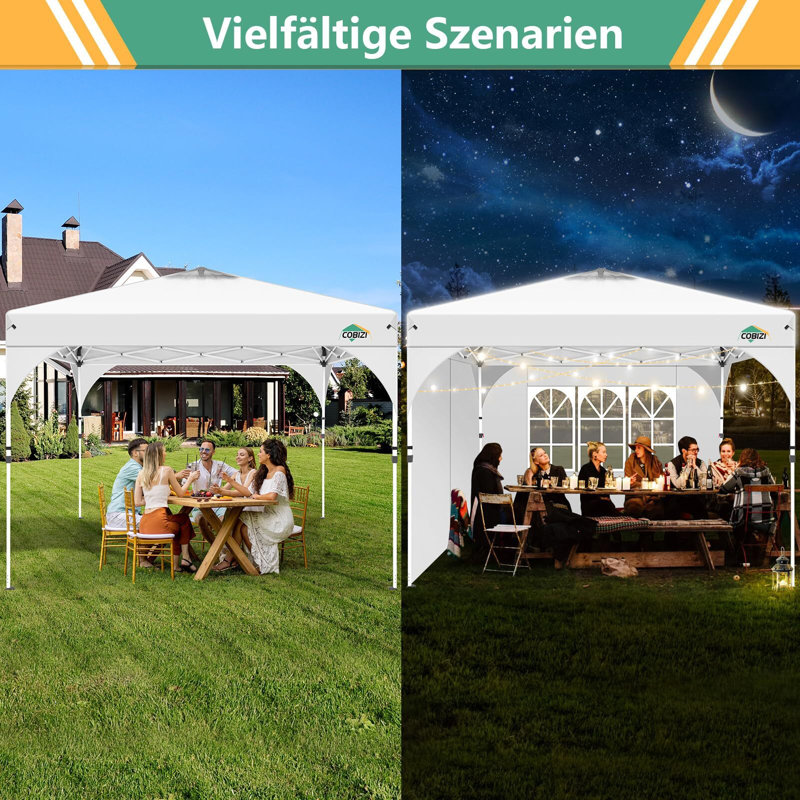  Tente d'auvent 10 x 10 Ez Up Pop Up , Blanc