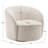 Cleaven 34" Wide Boucle Upholstered Swivel Barrel Chair-1430080930