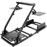Flight Game Mount & Racing Simulator Stand Fit Logitech Thrustmaster Saitek Honeycomb, Steering Wheel Pedal Shifter Flight Simulator Seat Joystick Keyboard Not Included