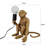 Modern Metallic Painted Monkey Design Table Lamp