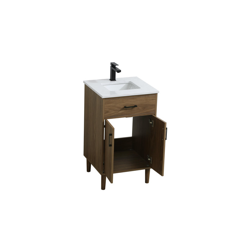Meuble-lavabo simple 20 po Chandler, Noyer brun