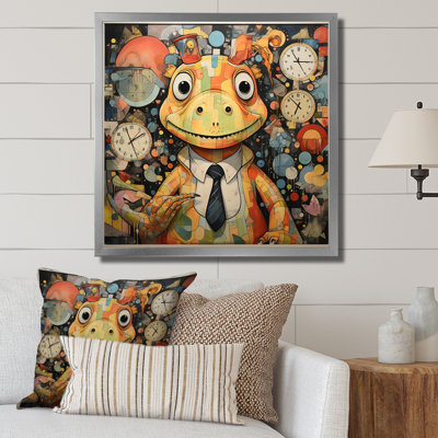 Cubist Dinosaur Nursery II - art de mur de dinosaure