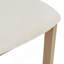 Ensemble de salle à manger 3 pièces, chaises rembourrées avec pieds en métal (ensemble de 2) (beige + naturel) + table de salle à manger ronde-1513893583