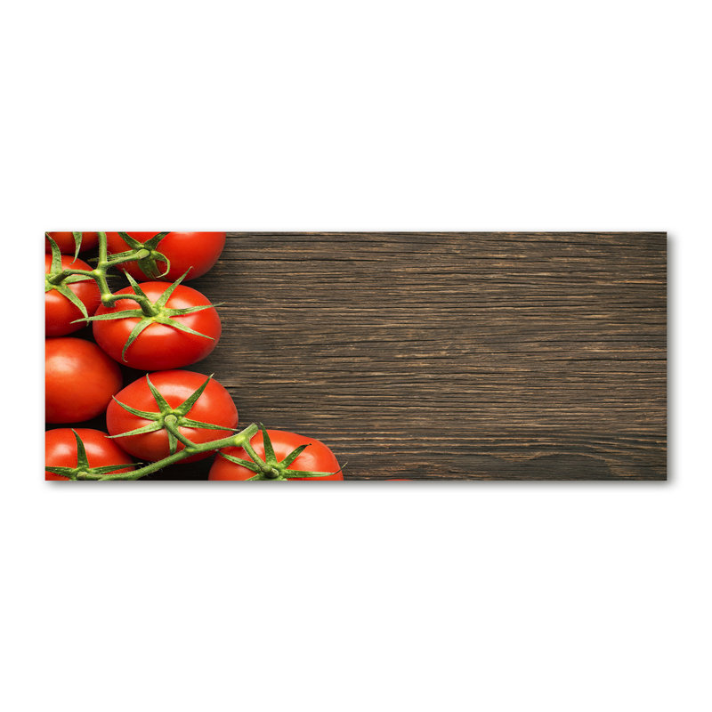 Tomatoes On Wood - Wrapped Canvas Print