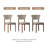Fully Assembled Faux Leather Dining Chairs Set Of 4, Beige, Solid Wood Legs-489316440