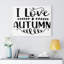 I Love Autumn - Wrapped Canvas Print