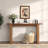 Rectangular Console Table, Long Fluted Entryway Couch Table For Entryway, Foyer, Hallway, Living Room
