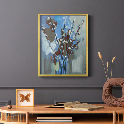 Winter Willow I, reproduction encadrée - bois massif