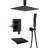 Ceiling Mount Shower Faucet Set Rainfall Shower System With Tub Spout